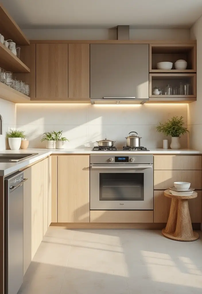 25 Beige Kitchen Cabinets That Feel Chic and Calm 10 25 Beige Kitchen Cabinets That Feel Chic and Calm - 10. Sustainable Materials