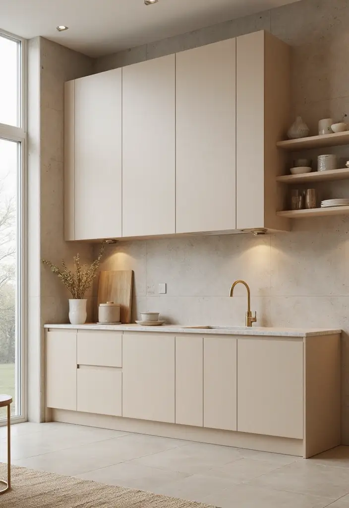 25 Beige Kitchen Cabinets That Feel Chic and Calm 12 25 Beige Kitchen Cabinets That Feel Chic and Calm - 12. Monochromatic Color Scheme