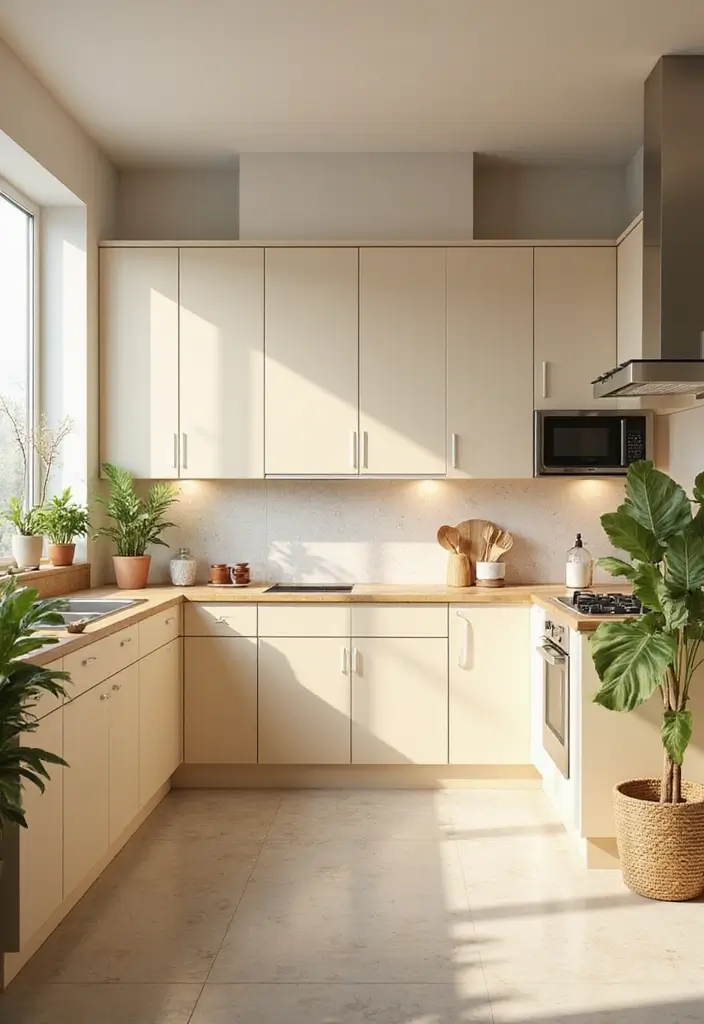 25 Beige Kitchen Cabinets That Feel Chic and Calm 20 25 Beige Kitchen Cabinets That Feel Chic and Calm - 20. Light and Airy Spaces