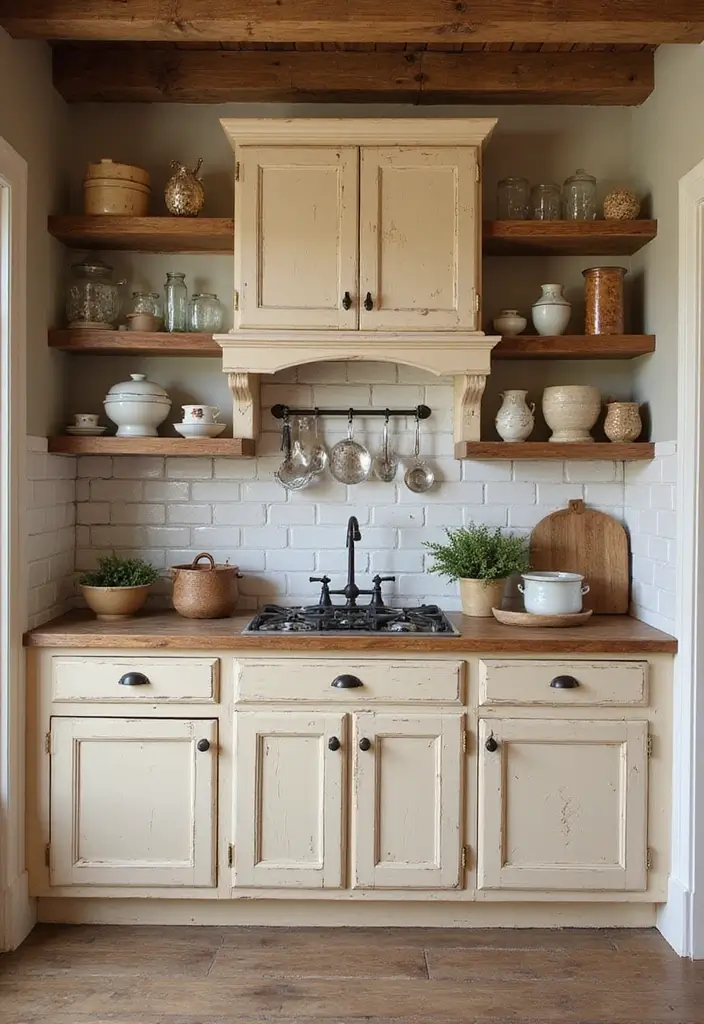 25 Beige Kitchen Cabinets That Feel Chic and Calm 3 25 Beige Kitchen Cabinets That Feel Chic and Calm - 3. Rustic Farmhouse Appeal
