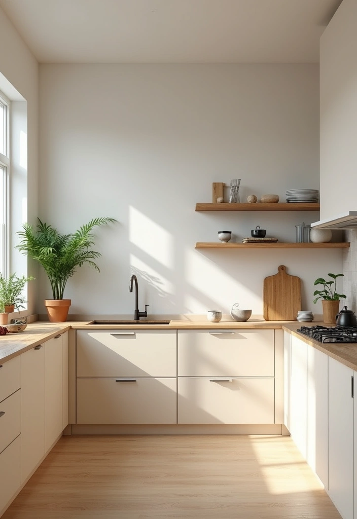 25 Beige Kitchen Cabinets That Feel Chic and Calm 8 25 Beige Kitchen Cabinets That Feel Chic and Calm - 8. Scandinavian Vibes