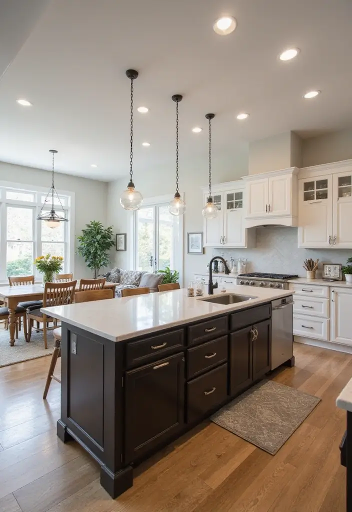 25 Farmhouse Kitchen Ideas for a Timeless Rustic Feel - 21. Open Concept Design