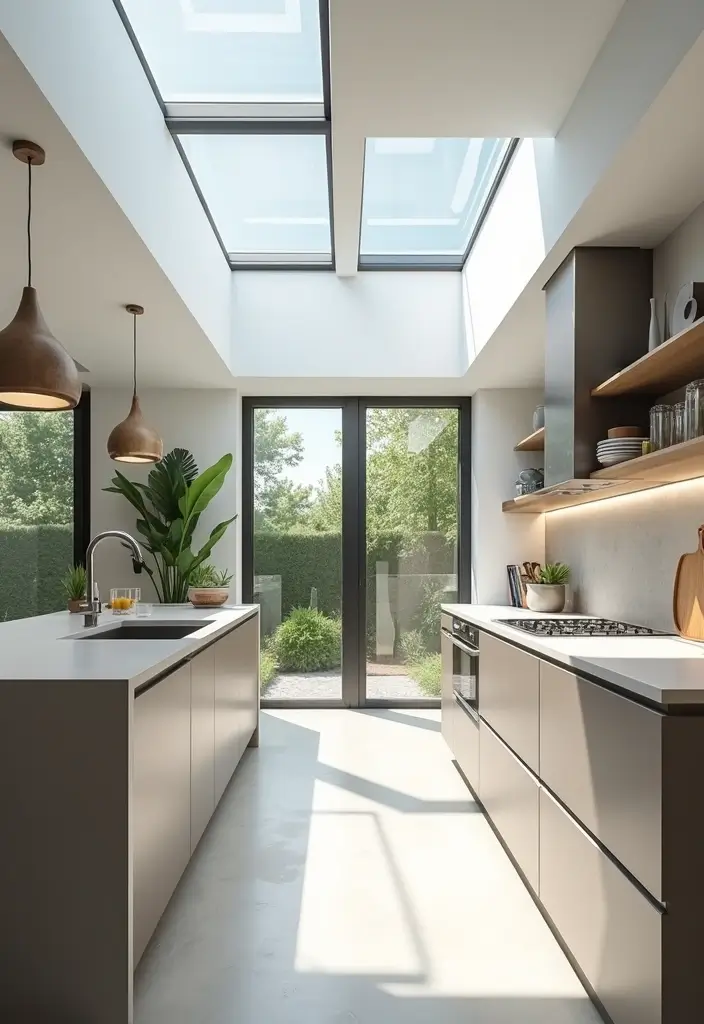 25 Kitchen Extension Ideas That Make Homes Feel Bigger - 2. Skylights to Bring in Natural Light