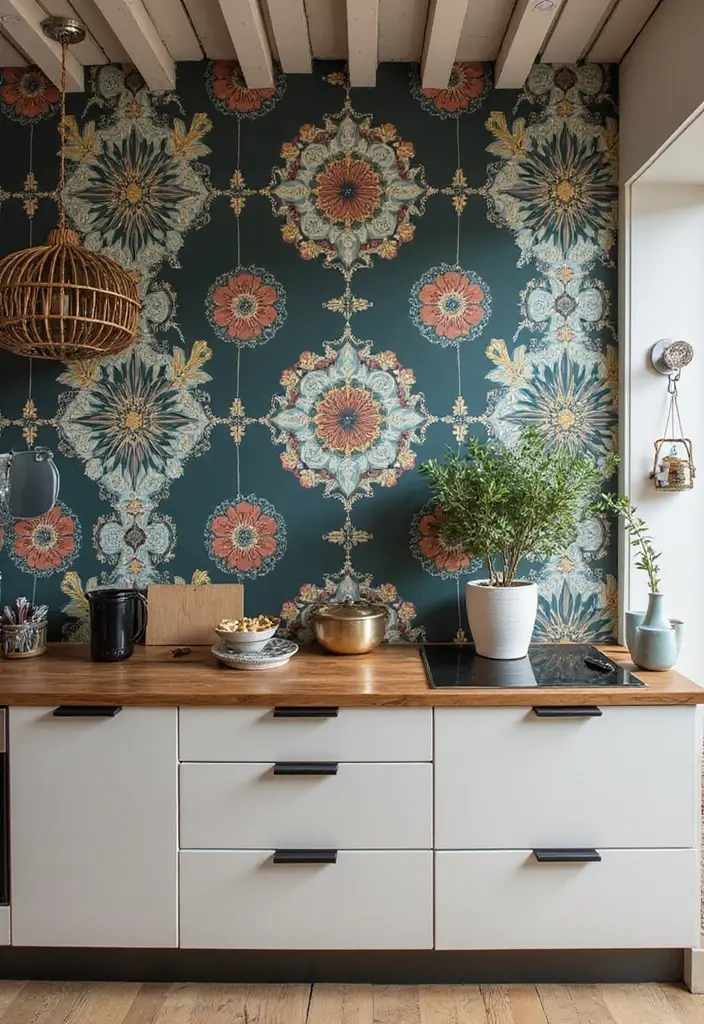 25 Kitchen Extension Ideas That Make Homes Feel Bigger - 23. Create a Statement Wall