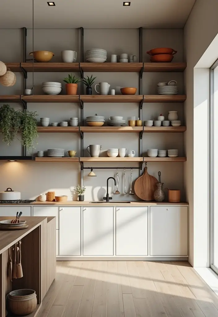 25 Kitchen Extension Ideas That Make Homes Feel Bigger - 3. Utilize Vertical Space with Shelving