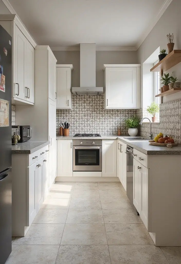 25 Narrow Kitchen Ideas That Save Every Inch of Space - 10. Use of Tiles