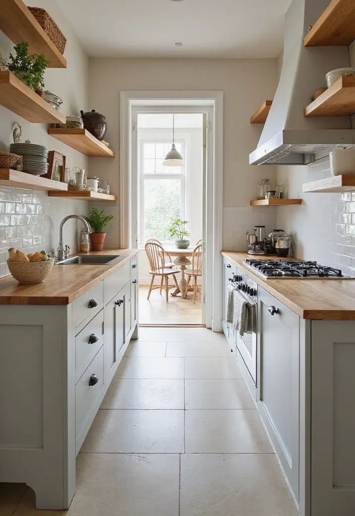 25 Narrow Kitchen Ideas That Save Every Inch of Space - 11. Creative Dividers