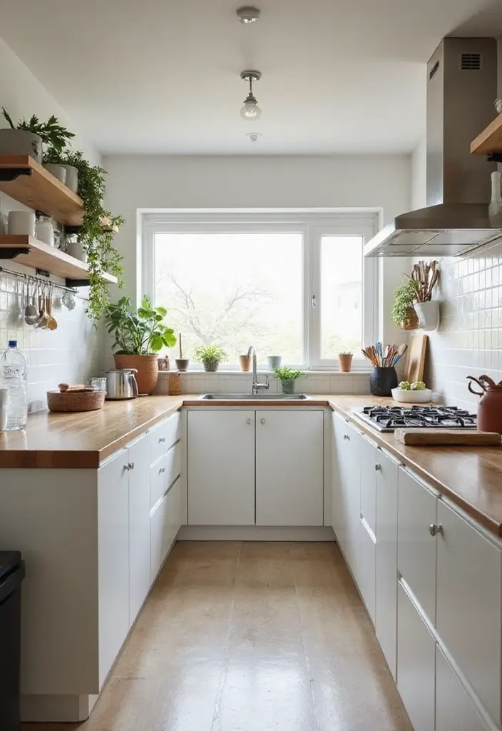 25 Narrow Kitchen Ideas That Save Every Inch of Space - 12. Minimalist Decor