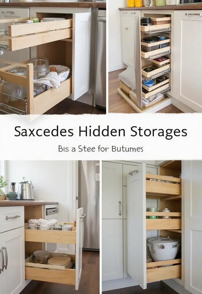 25 Narrow Kitchen Ideas That Save Every Inch of Space - 15. Hidden Storage