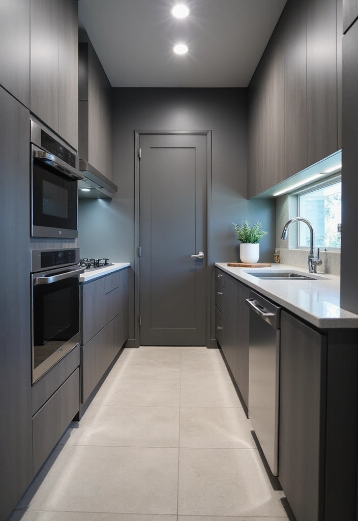 25 Narrow Kitchen Ideas That Save Every Inch of Space - 16. Integrated Technology