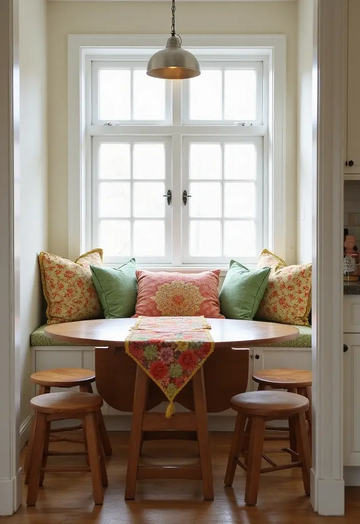25 Narrow Kitchen Ideas That Save Every Inch of Space - 3. Compact Dining Solutions