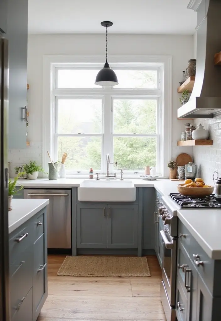 25 Small Galley Kitchen Ideas That Actually Look Big - 12. Choose a Statement Faucet