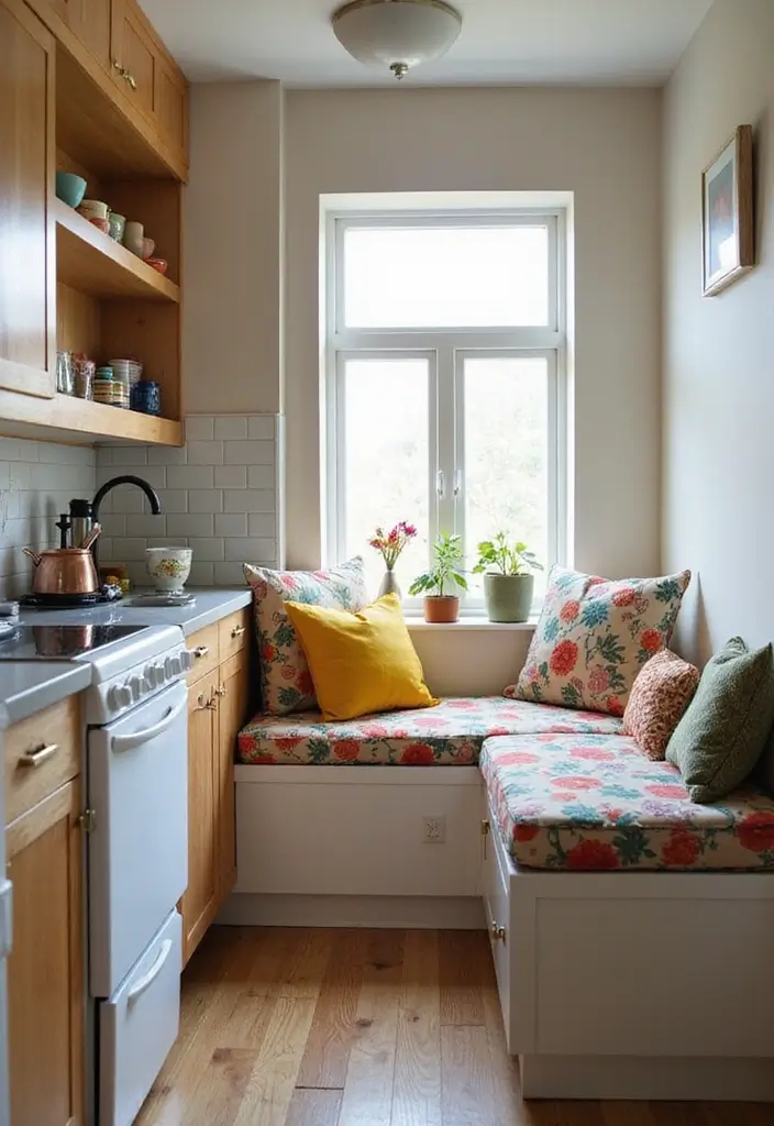 25 Small Galley Kitchen Ideas That Actually Look Big - 15. Create a Cozy Nook