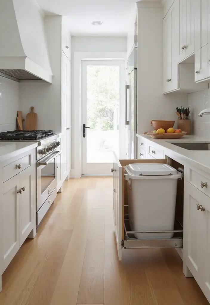 25 Small Galley Kitchen Ideas That Actually Look Big - 22. Smart Waste Solutions