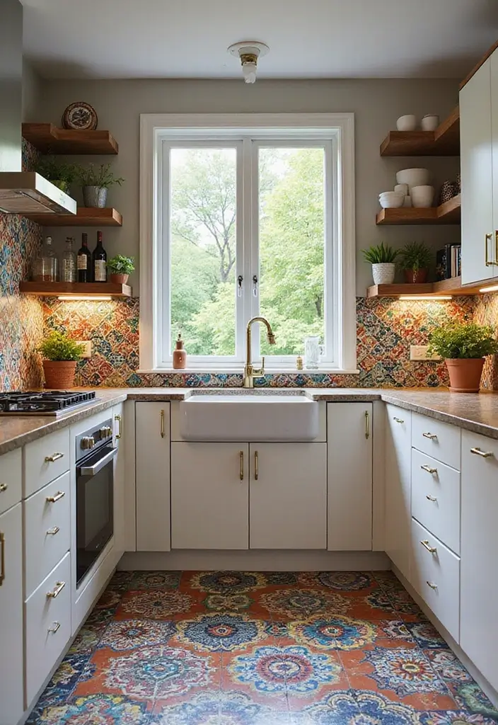 26 Boho Kitchen Ideas That Look Fun and Free 1 26 Boho Kitchen Ideas That Look Fun and Free - 1. Colorful Tiles for a Bohemian Splash