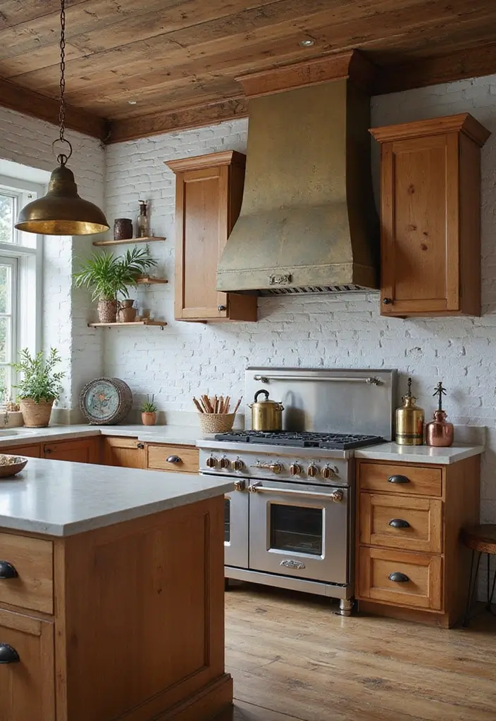 26 Boho Kitchen Ideas That Look Fun and Free 10 26 Boho Kitchen Ideas That Look Fun and Free - 10. Mixing Metals for an Eclectic Look