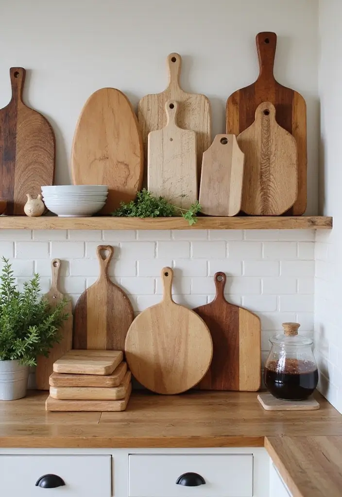 26 Boho Kitchen Ideas That Look Fun and Free 15 26 Boho Kitchen Ideas That Look Fun and Free - 15. Artistic Cutting Boards