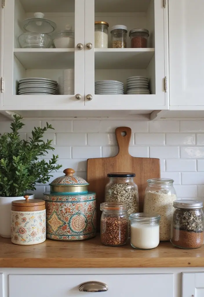 26 Boho Kitchen Ideas That Look Fun and Free 22 26 Boho Kitchen Ideas That Look Fun and Free - 22. Functional Decor Items