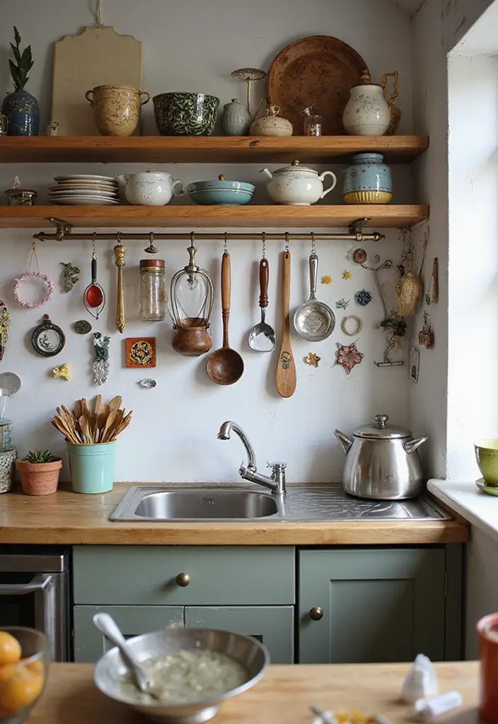 26 Boho Kitchen Ideas That Look Fun and Free 23 26 Boho Kitchen Ideas That Look Fun and Free - 23. Whimsical Decorations