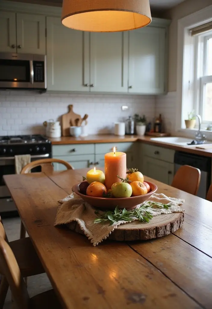 26 Boho Kitchen Ideas That Look Fun and Free 25 26 Boho Kitchen Ideas That Look Fun and Free - 25. Creative Centerpieces