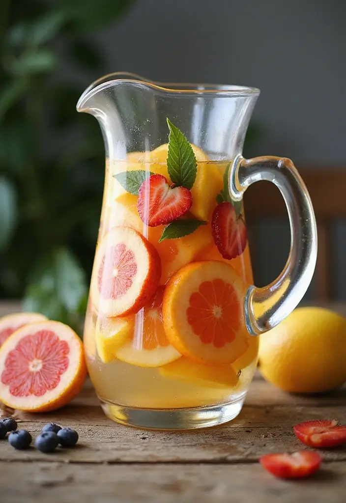 26 Fruit Basket Kitchen Ideas That Look Cute and Fresh 16 26 Fruit Basket Kitchen Ideas That Look Cute and Fresh - 16. Fruit Water Infusers