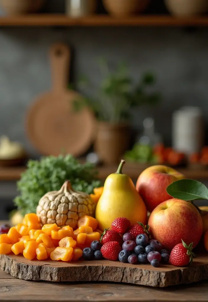 26 Fruit Basket Kitchen Ideas That Look Cute and Fresh 24 26 Fruit Basket Kitchen Ideas That Look Cute and Fresh - 24. Fruit Display with Natural Elements