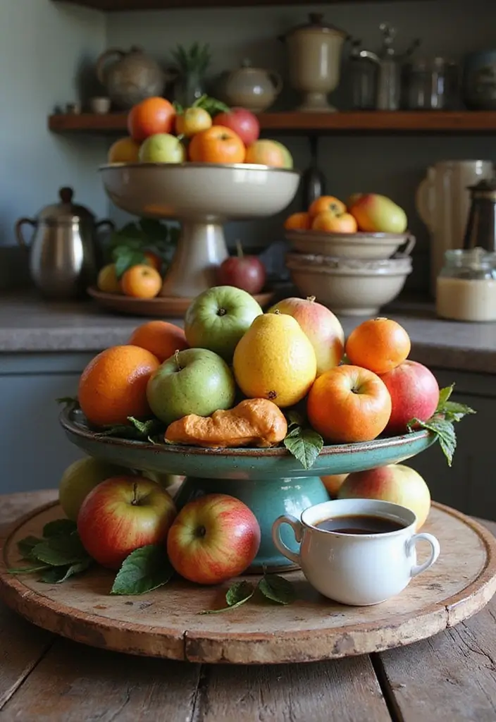 26 Fruit Basket Kitchen Ideas That Look Cute and Fresh 26 26 Fruit Basket Kitchen Ideas That Look Cute and Fresh - 26. Upcycled Fruit Display