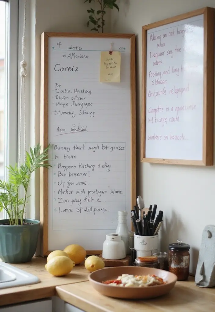 26 Kitchen Corner Ideas That Unlock Hidden Potential 14 26 Kitchen Corner Ideas That Unlock Hidden Potential - 14. Corner Writing Board