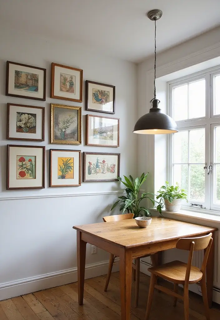 26 Kitchen Corner Ideas That Unlock Hidden Potential 24 26 Kitchen Corner Ideas That Unlock Hidden Potential - 24. Corner Art Display