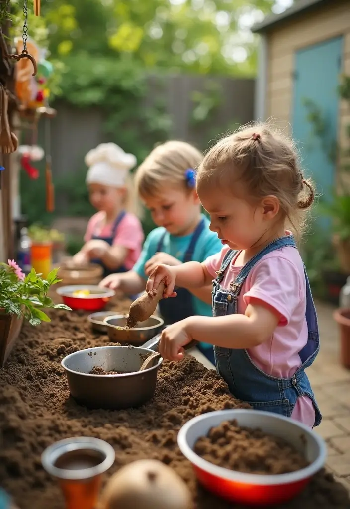 26 Mud Kitchen Ideas That Kids Will Absolutely Love - 14. Little Chef Mud Kitchen