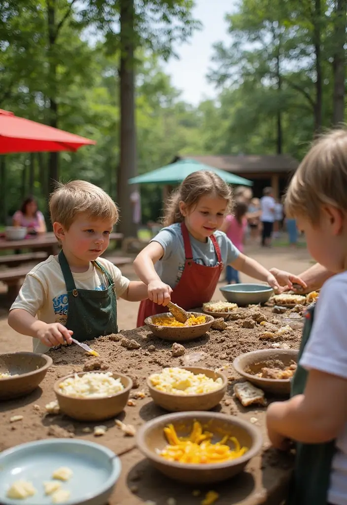 26 Mud Kitchen Ideas That Kids Will Absolutely Love - 24. Family-Focused Mud Kitchen