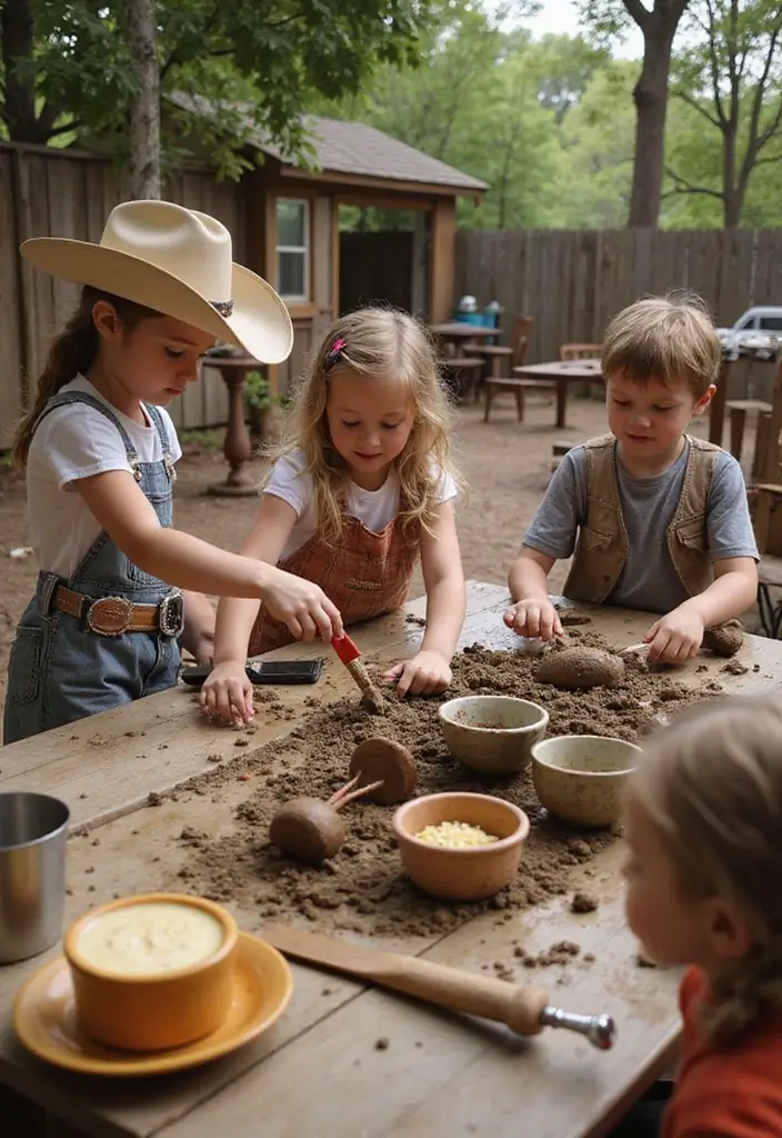 26 Mud Kitchen Ideas That Kids Will Absolutely Love - 25. Wild West Mud Kitchen
