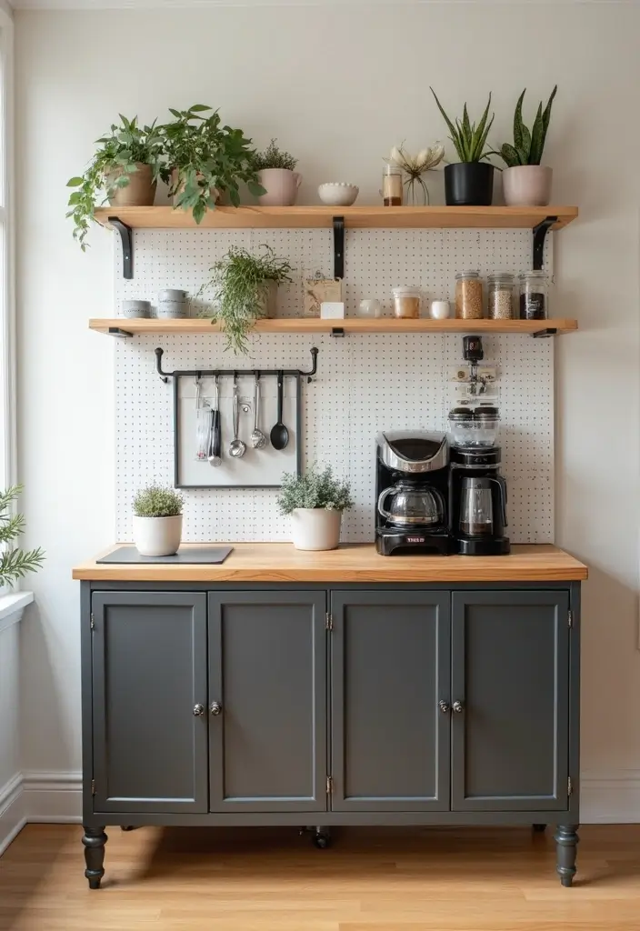 27 Coffee Bar Ideas Kitchen Counters Can’t Live Without 15 27 Coffee Bar Ideas Kitchen Counters Can’t Live Without - 15. Smart Storage Solutions