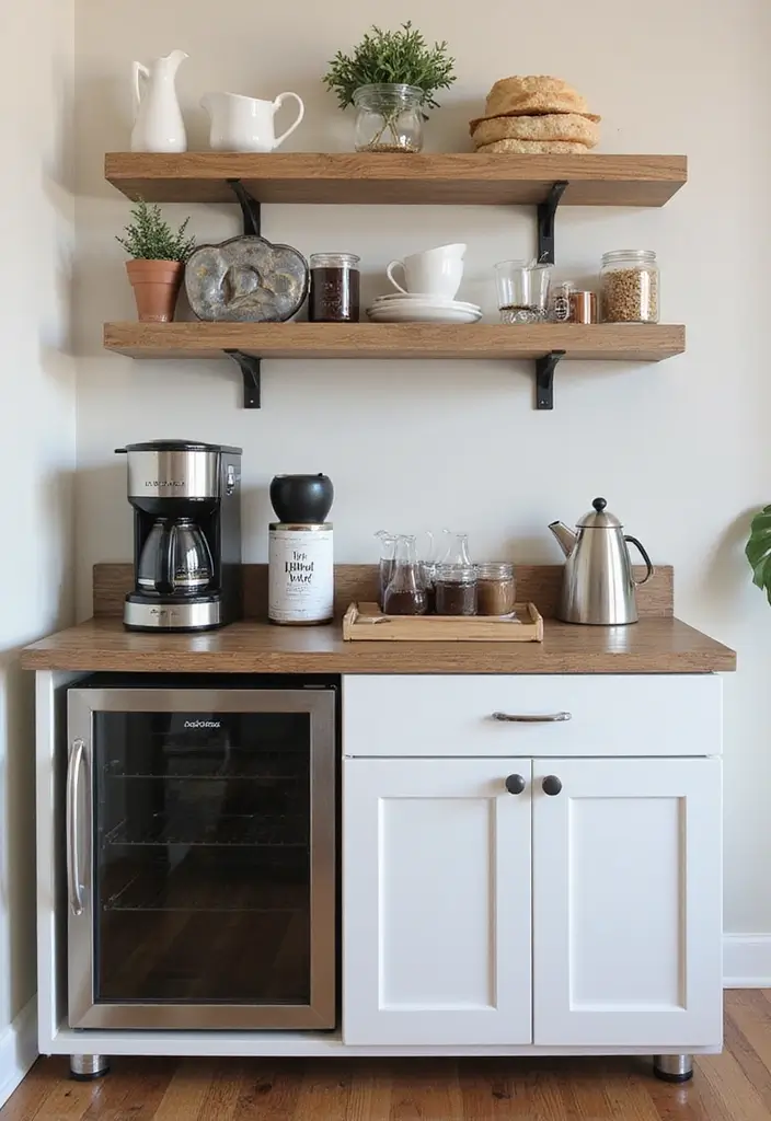 27 Coffee Bar Ideas Kitchen Counters Can’t Live Without 19 27 Coffee Bar Ideas Kitchen Counters Can’t Live Without - 19. Coffee Station with a Twist