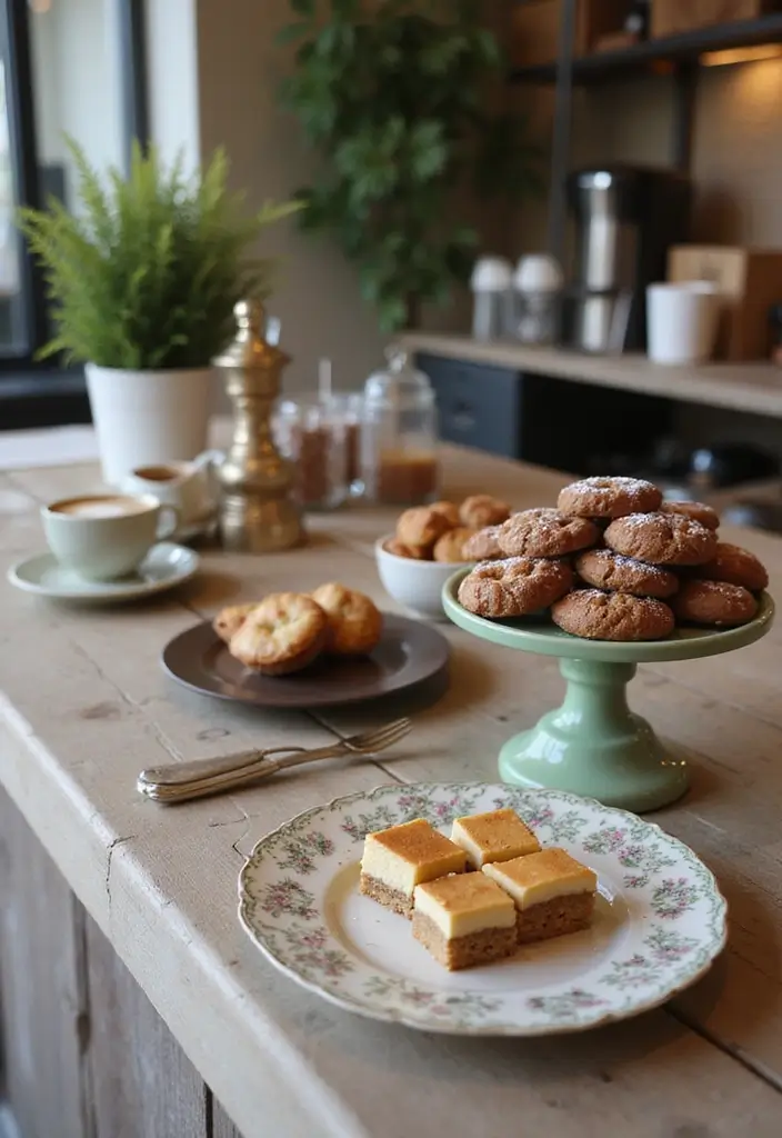 27 Coffee Bar Ideas Kitchen Counters Can’t Live Without 26 27 Coffee Bar Ideas Kitchen Counters Can’t Live Without - 26. Coffee & Dessert Pairings