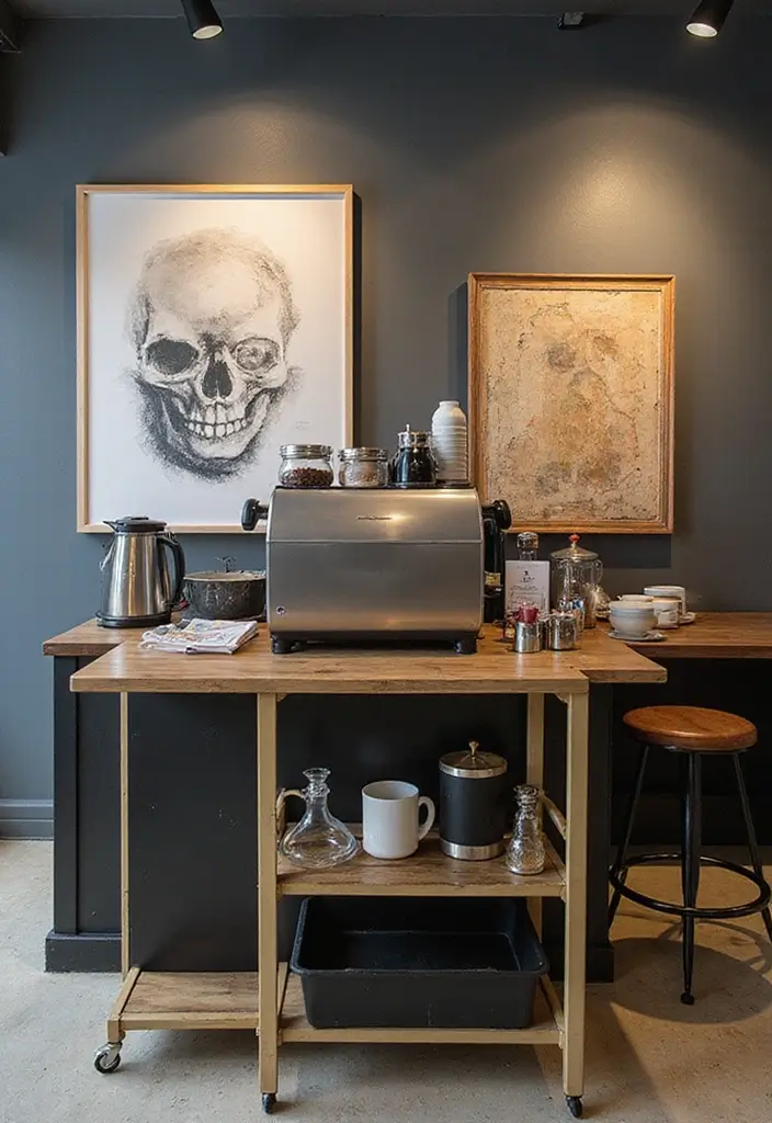 27 Coffee Bar Ideas Kitchen Counters Can’t Live Without 3 27 Coffee Bar Ideas Kitchen Counters Can’t Live Without - 3. Chic City Vibe