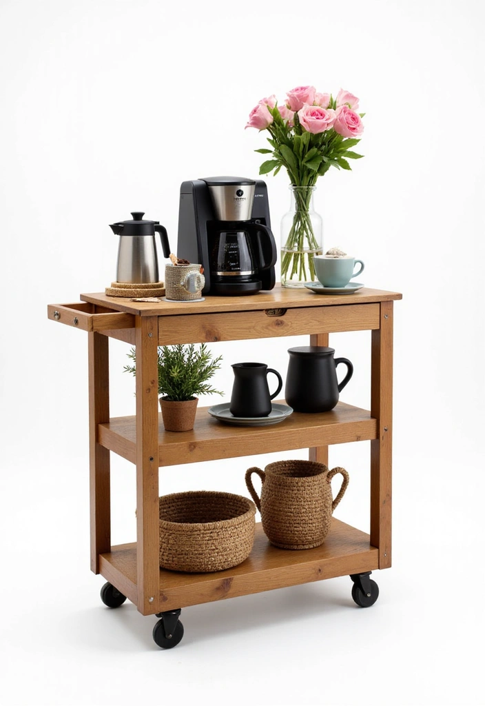 27 Coffee Bar Ideas Kitchen Counters Can’t Live Without 7 27 Coffee Bar Ideas Kitchen Counters Can’t Live Without - 7. Compact Coffee Car