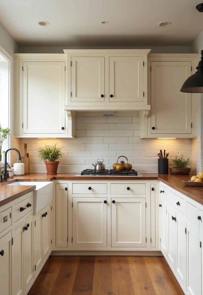 27 Cream Kitchen Ideas You’ll Want to Copy Right Away 1 27 Cream Kitchen Ideas You’ll Want to Copy Right Away - 1. Cozy Cream Cabinets