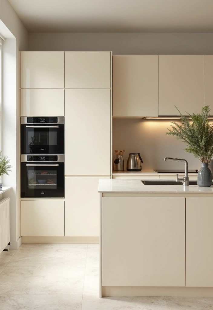 27 Cream Kitchen Ideas You’ll Want to Copy Right Away 18 27 Cream Kitchen Ideas You’ll Want to Copy Right Away - 18. Integrated Appliances