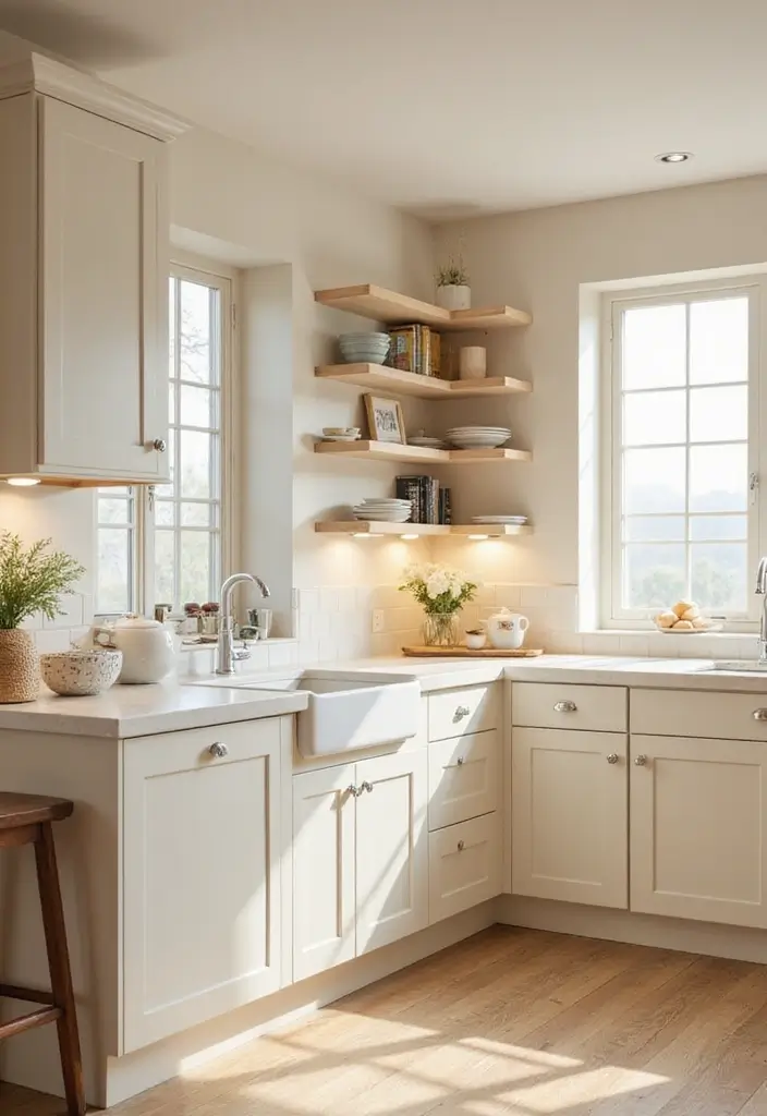 27 Cream Kitchen Ideas You’ll Want to Copy Right Away 24 27 Cream Kitchen Ideas You’ll Want to Copy Right Away - 24. Soft Cream Gradients