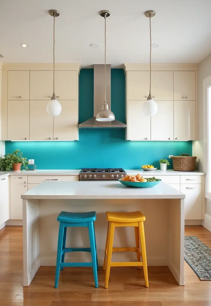 27 Cream Kitchen Ideas You’ll Want to Copy Right Away 3 27 Cream Kitchen Ideas You’ll Want to Copy Right Away - 3. Cream with a Pop of Color