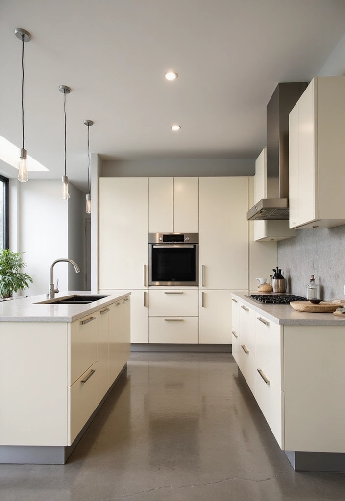 27 Cream Kitchen Ideas You’ll Want to Copy Right Away 4 27 Cream Kitchen Ideas You’ll Want to Copy Right Away - 4. Sleek and Modern Cream