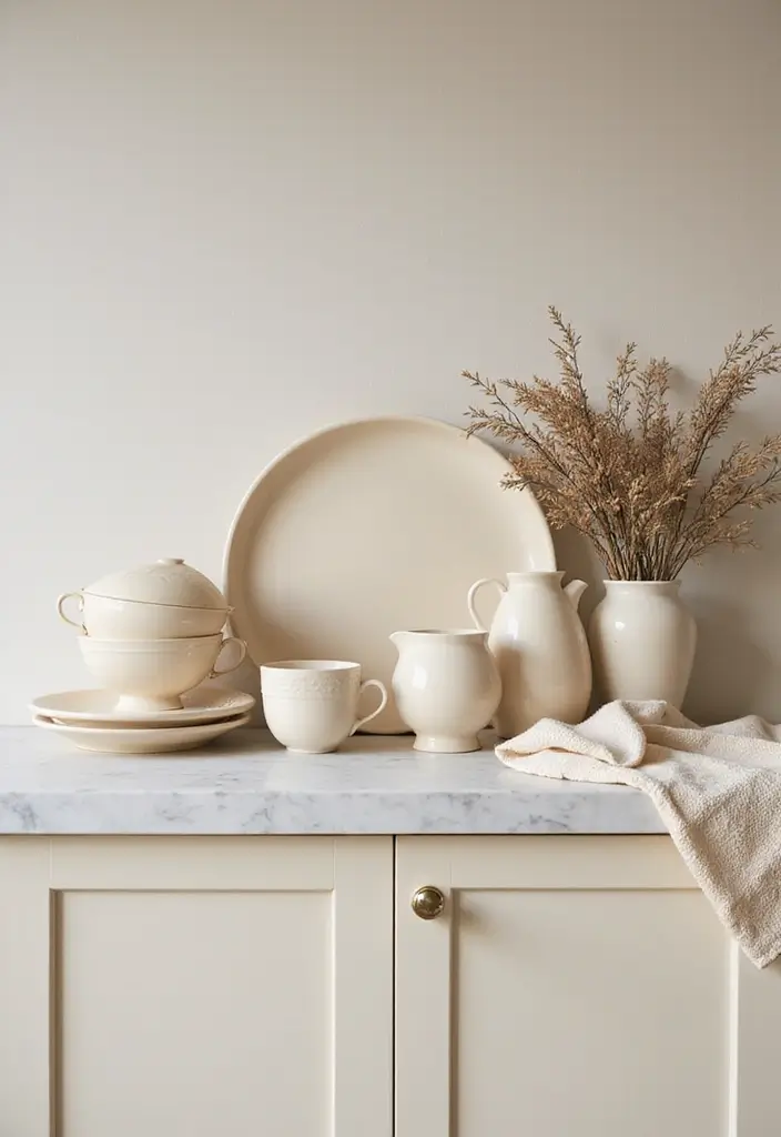 27 Cream Kitchen Ideas You’ll Want to Copy Right Away 5 27 Cream Kitchen Ideas You’ll Want to Copy Right Away - 5. Cream Kitchen Accessories