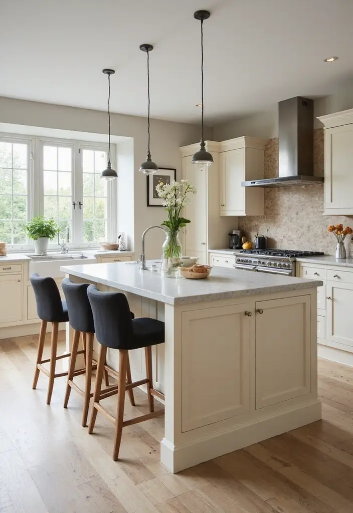 27 Cream Kitchen Ideas You’ll Want to Copy Right Away 8 27 Cream Kitchen Ideas You’ll Want to Copy Right Away - 8. Cream Kitchen Islands