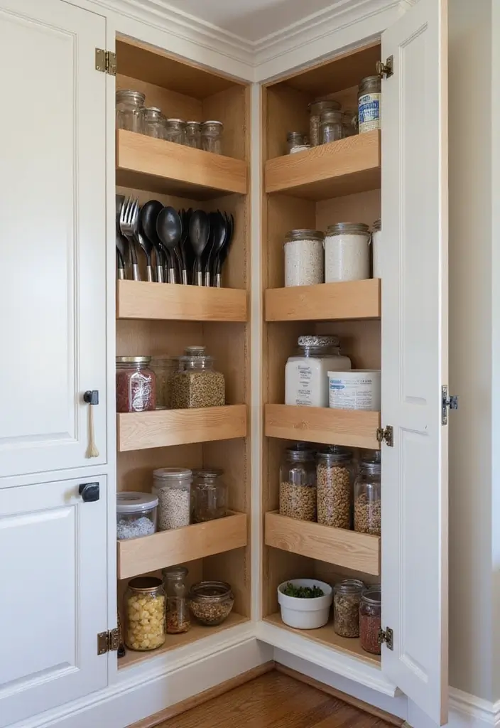 27 Kitchen Corner Cabinet Ideas to Solve Your Storage Problems 17 27 Kitchen Corner Cabinet Ideas to Solve Your Storage Problems - 17. Corner Cabinet Inserts