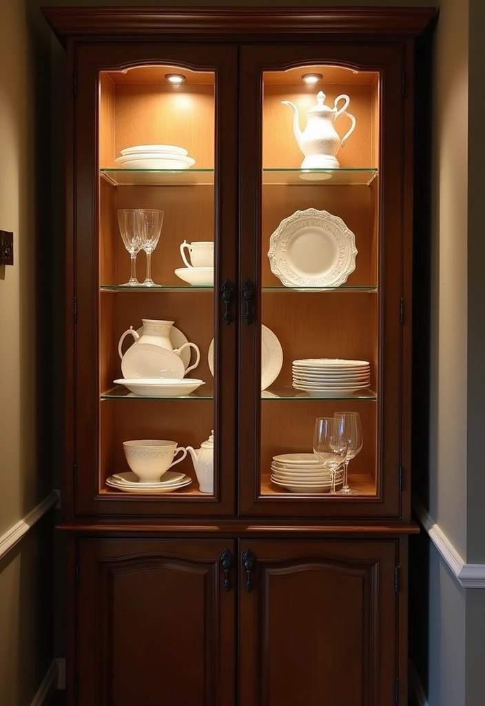 27 Kitchen Corner Cabinet Ideas to Solve Your Storage Problems 4 27 Kitchen Corner Cabinet Ideas to Solve Your Storage Problems - 4. Glass Front Cabinets