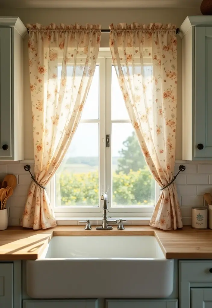 27 Kitchen Decor Ideas That Instantly Upgrade Your Space 11 27 Kitchen Decor Ideas That Instantly Upgrade Your Space - 11. Cottage-Style Window Treatments