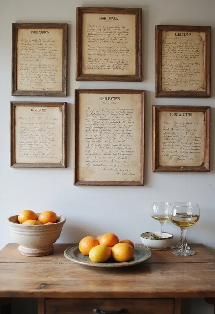 27 Kitchen Decor Ideas That Instantly Upgrade Your Space 27 27 Kitchen Decor Ideas That Instantly Upgrade Your Space - 27. Family Recipe Wall