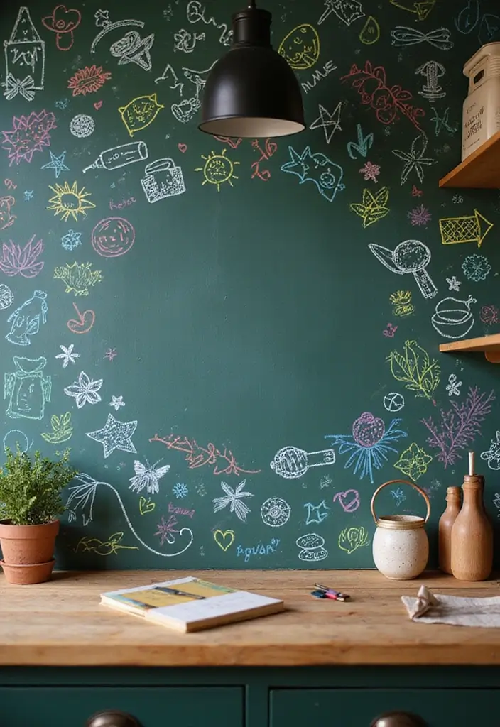 27 Kitchen Decor Ideas That Instantly Upgrade Your Space 6 27 Kitchen Decor Ideas That Instantly Upgrade Your Space - 6. Chalkboard Walls