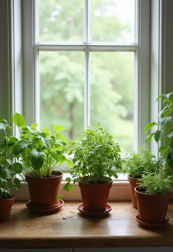 27 Kitchen Decor Ideas That Instantly Upgrade Your Space 9 27 Kitchen Decor Ideas That Instantly Upgrade Your Space - 9. Herb Gardens